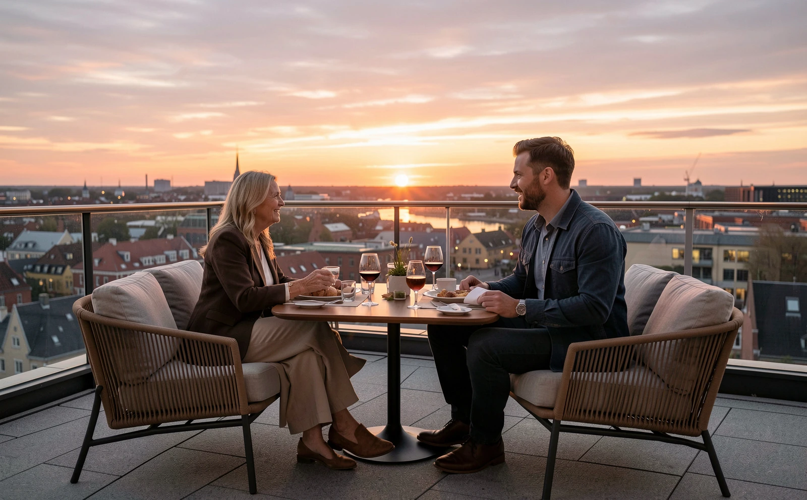 Rooftop-date med udsigt over Aarhus