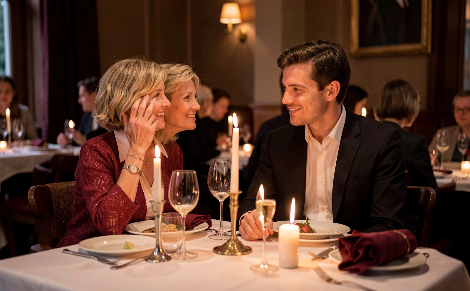 En elegant middag for to i varme, eksklusive omgivelser